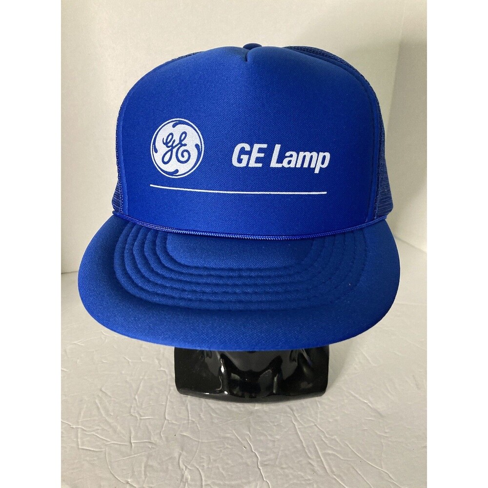 Vintage GE Lamp Trucker Hat Cap Snapback Adjustable New Unworn